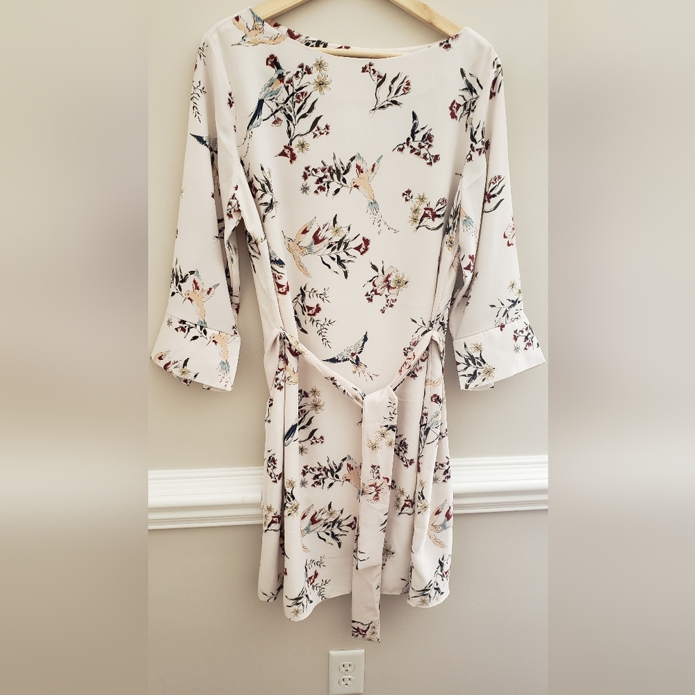H&M Floral Print Dress - Cream